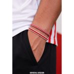 Crystal Atelier Makrome 2 li Kırmızı Beyaz Milli Takım Taraftar Bileklik