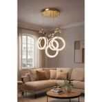 Crystal Butterfly Modern 4 Lü Sarkıt Avize - Gold