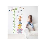 Crystal Kids Ağaç Ev Sevimli Hayvanlar Boy Ölçer Bebek Ve Çocuk Odası Duvar Stickerı