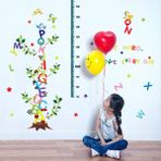Crystal Kids Çocuk Ve Bebek Odası Boy Ölçer Harfler Pvc Duvar Stickerı