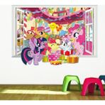 Crystal Kids My Little Pony Doğum Günü Partisi Bebek Ve Çocuk Odası 3D Pvc Duvar Stickerı