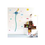 Crystal Kids Pilot Zürafa Boy Ölçen Çocuk Odası Dekorasyonu Duvar Sticker