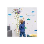 Crystal Kids Uzay Mekiği Boy Ölçen Çocuk Odası Dekorasyonu Duvar Sticker