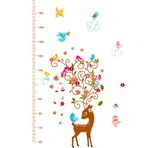 Crystal Kids Yavru Ceylan Bebek Ve Çocuk Odası Boy Ölçer Duvar Stickerı