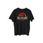 Crystal Lake Korku Filmi Jason Movie Film Halloween Baskılı Tişört Unisex T-Shirt Siyah