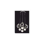 Crystal Palace LED Avize - Ledli Avize - 4lü Taşlı Sarkıt Avize - Salon Avizesi - Ledli Lamba - 50*100CM - Gri - Gümüş