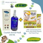 Crystalin Animal Health 200 ml ve Mvb Noopaq Cat Pasta 50 gr 2 Li Ekonomik Set