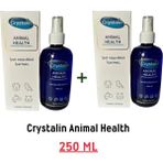 Crystalin Animal Health 250 ml x 2 Kedi ve Köpekler İçin Ağız Göz Kulak Temizleme Solüsyonu