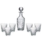 Crystalite Marble 750-290 ml Kristalin Viski Şişesi ve 6 Bardak