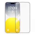 Crystalline Iphone 15 Için Parlama Önleyici Tempered Cam Ekran Koruyucu-(5775)