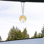Crystals Life Tree Araba Asılı Süs, İyi Şanslı Günler Araba Tılsımı Ağaç Süsleri, Dikiz Aynası için, Ev Kapı Çerçevesi Balkon Duvara Asmak için Sarkık Dekorasyon