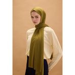 cs camellia scarf Bambu Penye Şal - Yağ Yeşili
