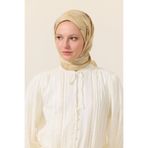 cs camellia scarf Flora Pamuk Viskon Eşarp - Tereyağ Sarısı
