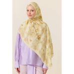 cs camellia scarf Rosalie Pamuk Viskon Şal - Tereyağ Sarısı