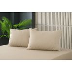 Cs Ilkim 2 Adet Bej Pamuklu Fermuarlı 50X70 cm Yastık Kılıfı - 50 x 70