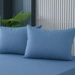 Cs Ilkim 2 Adet Mavi Pamuklu Fermuarlı 50X70 cm Yastık Kılıfı - 50 x 70