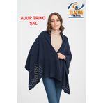cs ilkim Ajur Triko Şal, Şık Rahat Omuz Şalı, Triko Omuz Şalı, 75x175