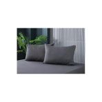 Cs İlkim Cs İlkim 2 Adet Antrasit Pamuklu Fermuarlı 50X70 Cm Yastık Kılıfı