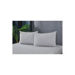Cs İlkim Cs İlkim 2 Adet Gri Pamuklu Fermuarlı 50X70 Cm Yastık Kılıfı