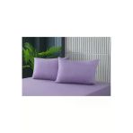 Cs İlkim Cs İlkim 2 Adet Lila Pamuklu Fermuarlı 50X70 Cm Yastık Kılıfı