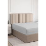 cs İLKİM Lastikli Pamuk Penye Çarşaf 160x200 Çift Kişilik - fitted sheet - Gri - 160 x 200