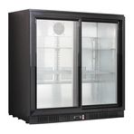 CSA Bar Arkası Şişe Soğutucu 2 Sürgü Kapılı 92x50x91 cm CS.B.250.SK