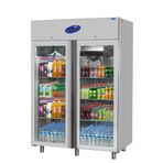 Csa İnox CS-DBLK-1200-C Endüstriyel 1200 lt Dik Tip Çift Kapılı Derin Dondurucu
