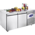 CSA İnox Csa Karacasan 281 Lt İki Kapılı 700'lük Havuzsuz Saladbar Buzdolabı(430 Çelik)