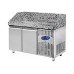 CSA İnox Csa Karacasan 380 Lt 150x80x108 Cm İki Kapılı Pizza Hazırlık Buzdolabı(430 Çelik) Gri