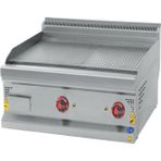 CSA Inox CSA Karacasan 80 cm 700 Seri Set Üstü Elektrikli Tam Kanallı Izgara 80x70x85Cm