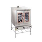 CSA İnox Csa Karacasan Çift Kapılı 100x100cm Tüplü Pasta Börek Fırını Gri
