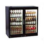 CSA İnox Csa Karacasan Çift Kapılı Set Üstü Bar Arkası Şişe Soğutucu Buzdolabı (210 Litre) Siyah