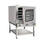 CSA İnox Csa Karacasan Tek Kapılı 75x75cm Tüplü Pasta Börek Fırını Gri