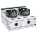 Csa İnox Karacasan 900 Seri Set Üstü 80 cm 2 Gözlü Tüplü Wok Ocak