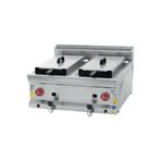 CSA İnox Karacasan Endüstriyel 8+8 lt 600 Seri Set Üstü LPG Tüplü Fritöz