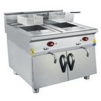CSA İnox Karacasan Endüstriyel 900 Seri 80 cm Dolaplı Doğalgazlı Fritöz