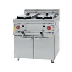 CSA İnox Karacasan Endüstriyel 900 Seri Dolaplı 22+22 lt Lpg Tüplü Fritöz