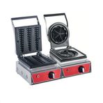CSA İnox Karacasan Endüstriyel Elektrikli Papatya + Çubuk Waffle Makinesi