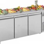 Csa Karacasan 474 Lt Üç Kapılı 700'Lük Havuzlu Saladbar Buzdolabı(304 Çelik)