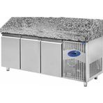 Csa Karacasan 615 Lt 200X80x108 Cm Üç Kapılı Pizza Hazırlık Buzdolabı(304 Çelik)