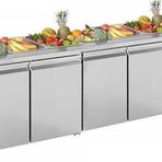 Csa Karacasan 632 Lt Dört Kapılı 700'Lük Havuzlu Saladbar Buzdolabı(304 Çelik)