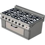 Csa Karacasan 700 Seri Set Üstü 6+1 Fırın Tüplü Kuzine