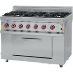 Csa Karacasan 900 Seri 120 Cm 6 Gözlü Doğalgazlı Ocaklı Kuzineli Fırın 120X90x85cm120X90x85cm