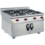 CSA Karacasan 900 Seri Dolaplı 80 cm 4 Gözlü Doğalgazlı Ocak