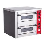 CSA Karacasan Elektrikli Çift Katlı 8 Pizzalık Pizza Fırını