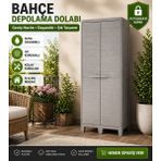 Csb Store 4 Raflı Su Geçirmez Dış Mekan Dolabı 78X46X182 cm Bahçe & Balkon Depolama