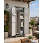 Csb Store Bahçe Balkon Depolama Dolabı Plastik Raflı Kapaklı Dolap 65X45X182 Cmm