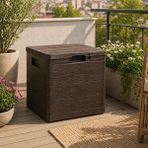 Csb Store Bahçe Depolama Kutusu 90 Lt Dayanıklı Plastik Sandık Balkon Teras Organizer 42,5X44X50 cm