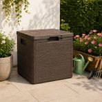 Csb Store Kilit Yuvalı 90 Litre Depolama Sandığı Bahçe Balkon Organizer Kutu 42,5X44X50 cm