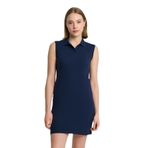 CSC Basic Polo Sleeveless Dress Kadın Sıfır Kol Elbise (Lacivert, M)